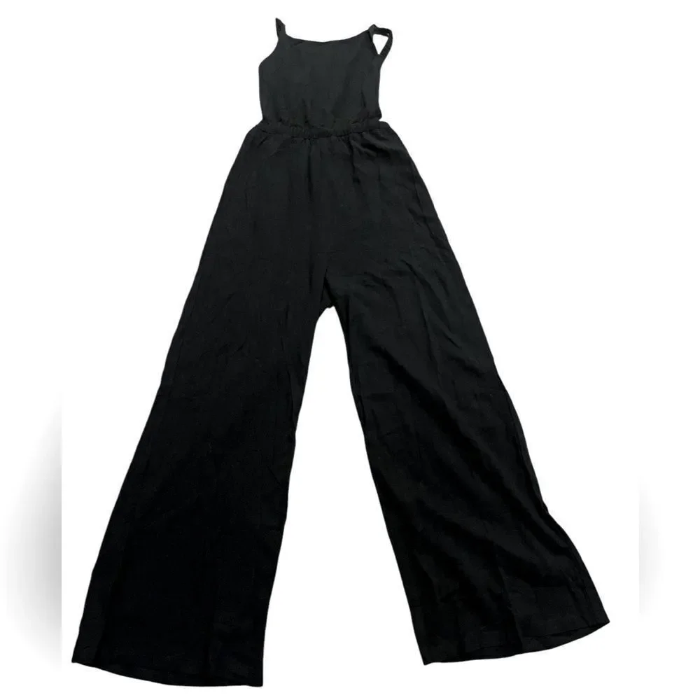Petal & Pup Black Wide-Leg Jumpsuit - Picture 4 of 8